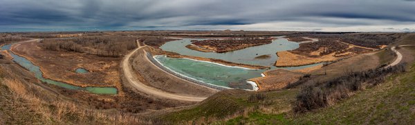 The long view, Johnson's Island, Wyndham-Carseland Provincial Park, AB, 2024-04-11