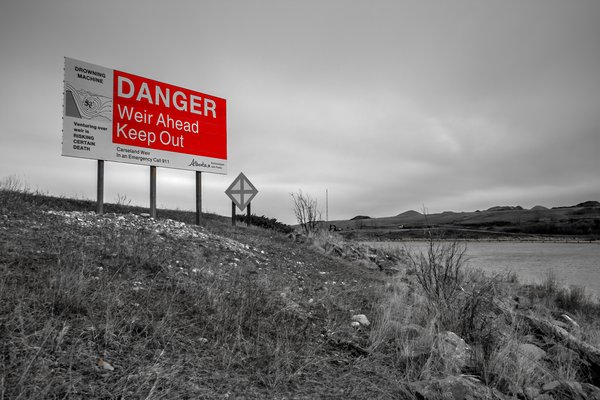 You gonna die 01, Carseland Weir, AB, 2024-04-10