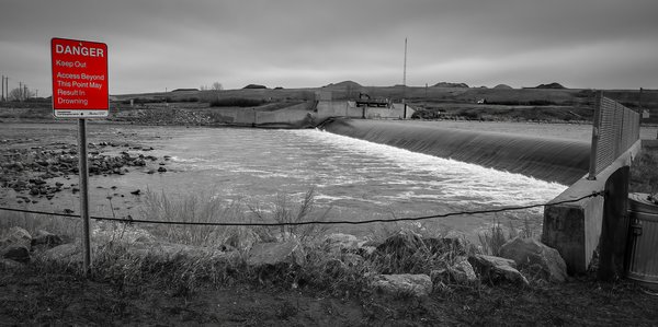 You gonna die 02, Carseland Weir, AB, 2024-04-11