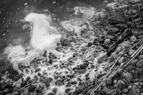 All washed up 01, Carseland Weir, AB, 2024-04-11