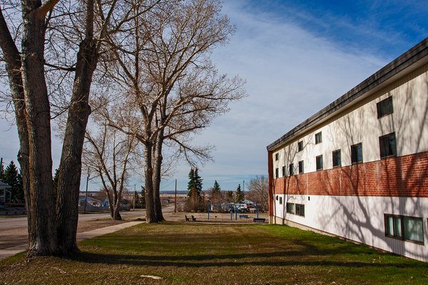 Former school, Cluny, AB, 2024-04-13