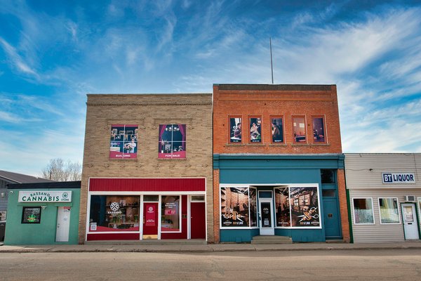 Storefronts, Bassano, AB, 2024-04-13