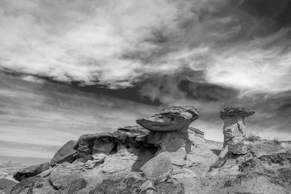 Flintstone-esque, Dinosaur Provincial Park, AB, 2024-04-13