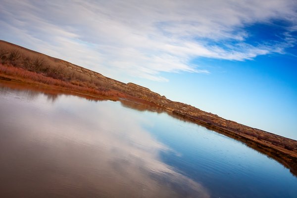 Pausing to reflect, Newell County No. 4, AB, 2024-04-13