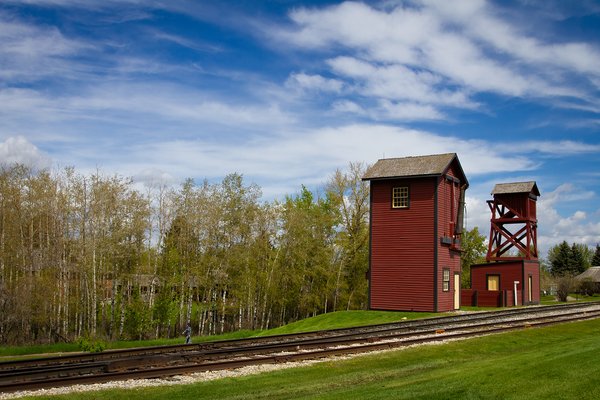 By the tracks, Heritage Park, Calgary, AB, 2024-05-25