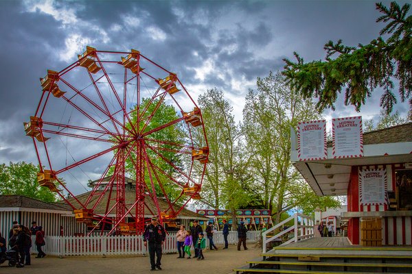 Conklin ferris wheel, Heritage Park, Calgary, AB, 2024-05-25