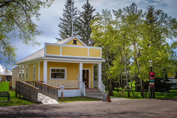 Old synagogue from Hanna, Heritage Park, Calgary, AB, 2024-05-25