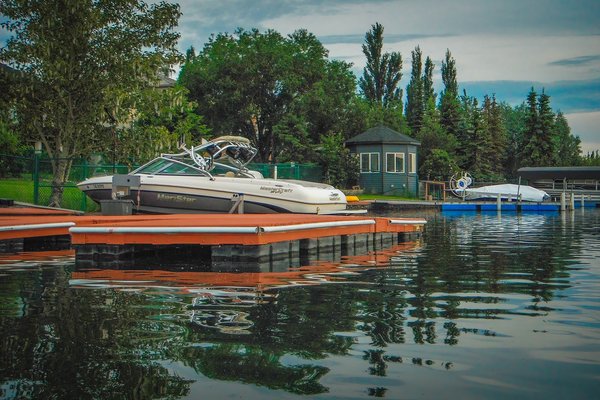 Private boat launch, Chestermere Lake, Chestermere, AB, 2024-06-28