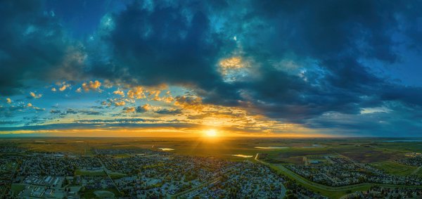 It's a new day, Looking East, Strathmore, AB, 2024-06-08