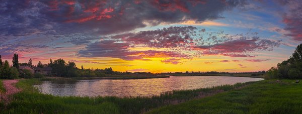Sunset, Lambert Village, Strathmore, AB, 2024-06-14