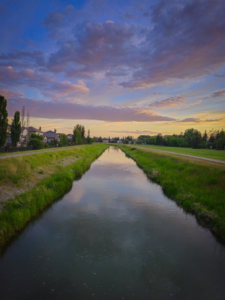 A moment to reflect, Lion's Park, Strathmore, AB, 2024-06-14