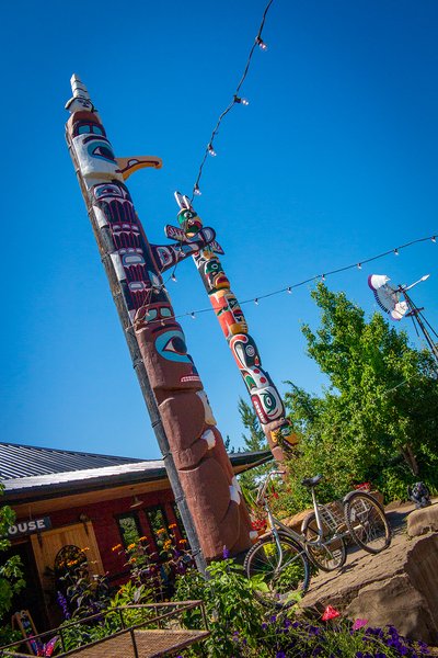 Totem poles, The Saskatoon Farm, Rocky View County, AB 2024-07-08 copy