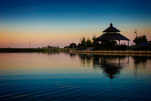 Gazebo silhouette 01, Chestermere Lake, Chestermere, AB, 2024-08-01 copy
