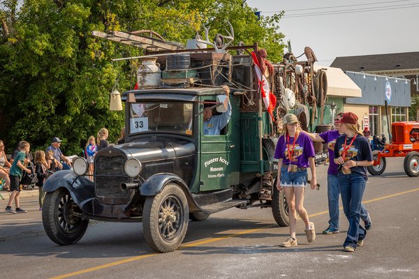 Pioneer Village 01, Stampede Parade, Strathmore, AB, 2024-08-03