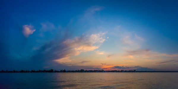 After the sunset, Chestermere Lake, Chestermere, AB, 2024-08-10