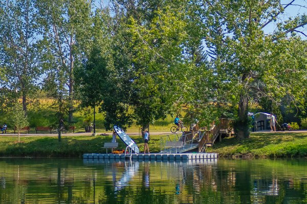 Taking stock of the dock, Carburn Park, Calgary, AB, 2024-08-11