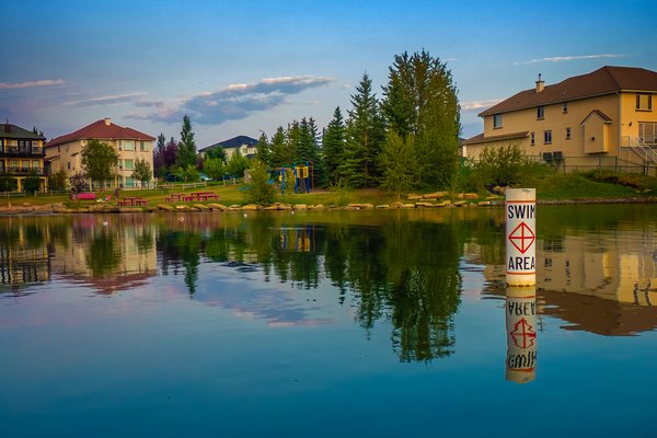 Swimming area, Chestermere Lake, Chestermere, AB, 2024-08-13