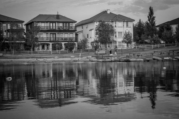 Shore reflected 01, Chestermere Lake, Chestermere, AB, 2024-08-13