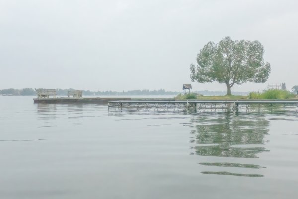 Smoke on the water, Chestermere Lake, Chestermere, AB, 2024-08-16