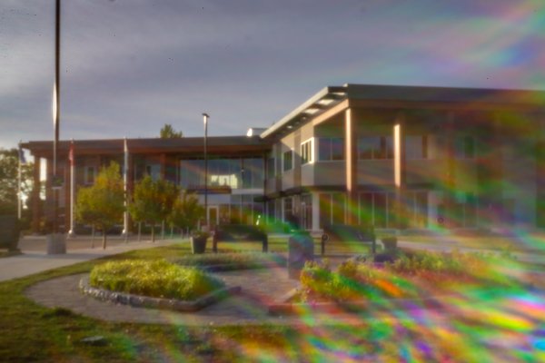 Rainbow building, Pinhole, Kinsmen Park, Strathmore, AB, 2024-08-21