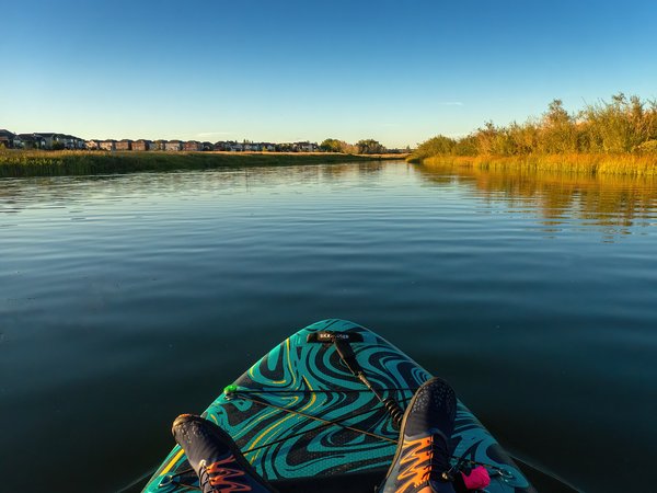 Water with no breeze, Chestermere Lake, Chestermere, AB, 2024-08-29