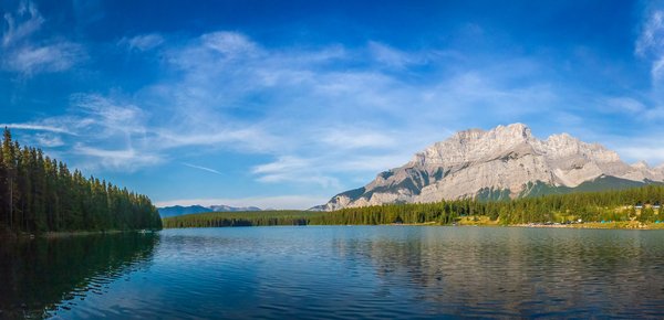 Panoramic 01, Two Jack Lake, Banff National Park, Alberta, 2024-09-02