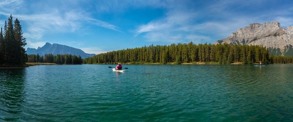 Panoramic 04, Two Jack Lake, Banff National Park, Alberta, 2024-09-02
