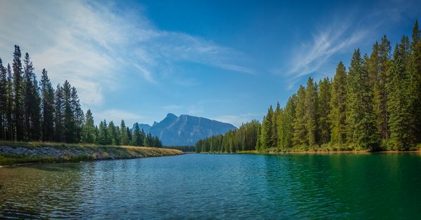 Panoramic 06, Two Jack Lake, Banff National Park, Alberta, 2024-09-02