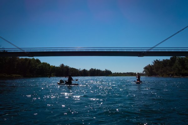 Bridge over the River Why, Bow River Run, Calgary, AB, 2024-09-07