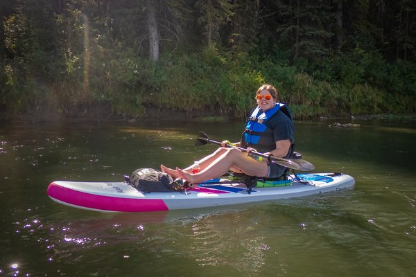 Queen of the stream, McKinnon Flats to Johnson's Island, Bow River Float, 2024-09-15