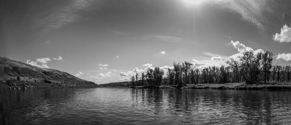 It's a hot one, McKinnon Flats to Johnson's Island, Bow River Float, 2024-09-15