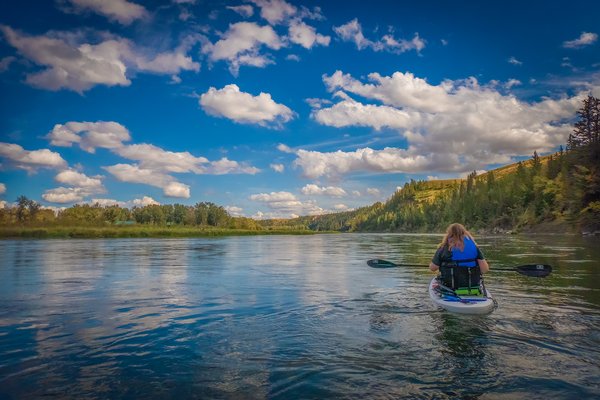 Out for a Sunday cruise, McKinnon Flats to Johnson's Island, Bow River Float, 2024-09-15
