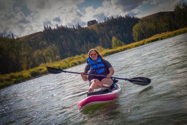 The young one, McKinnon Flats to Johnson's Island, Bow River Float, 2024-09-15