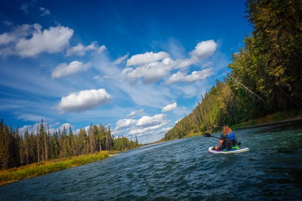 She's going for it, McKinnon Flats to Johnson's Island, Bow River Float, 2024-09-15