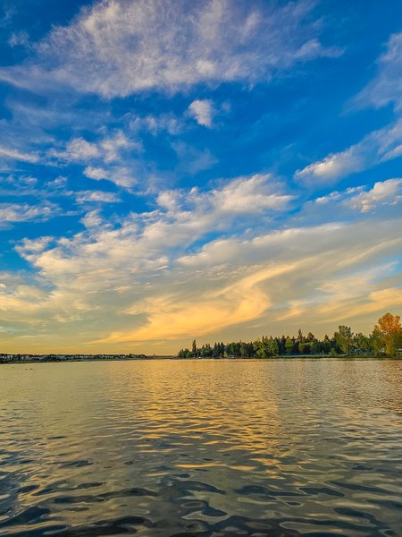 There's gold in them thar waves, Chestermere Lake, Chestermere, AB, 2024-09-23