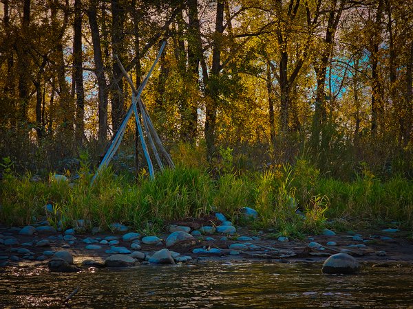 The hand of man, Bow River Float, Calgary, AB, 2024-09-25