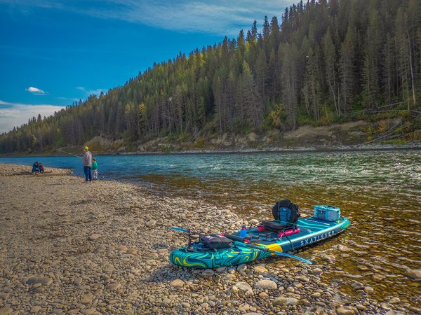 Coupe de ville ready for launch, Bow River Float, Alberta, 2024-09-29