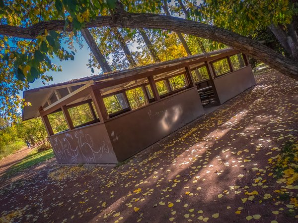 Picnic shelter, Edworthy Park, Calgary, AB, 2024-09-30