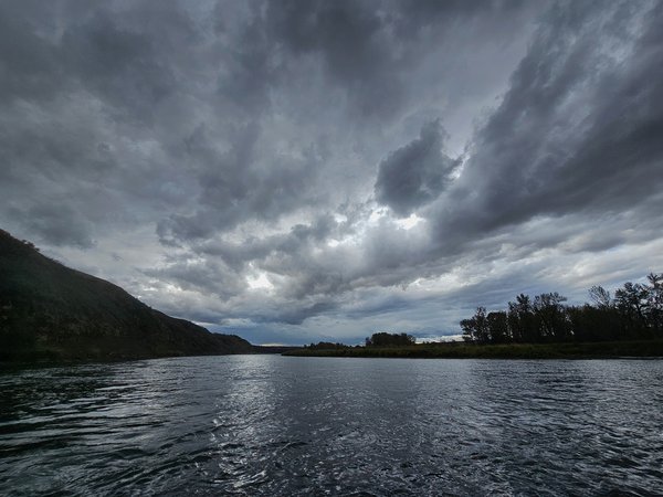 I keep looking over my shoulder, Bow River Float, Alberta, 2024-09-29