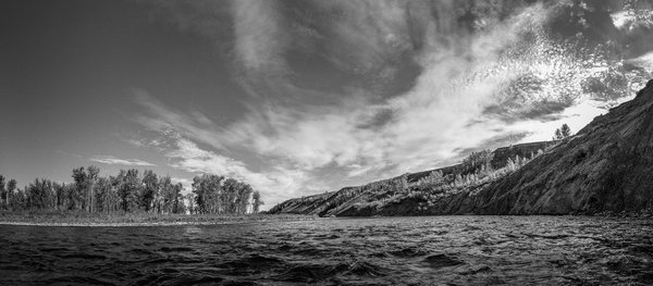 Curve ahead, Policeman's Flats to McKinnon Flats, Bow River Float, 2024-10-06