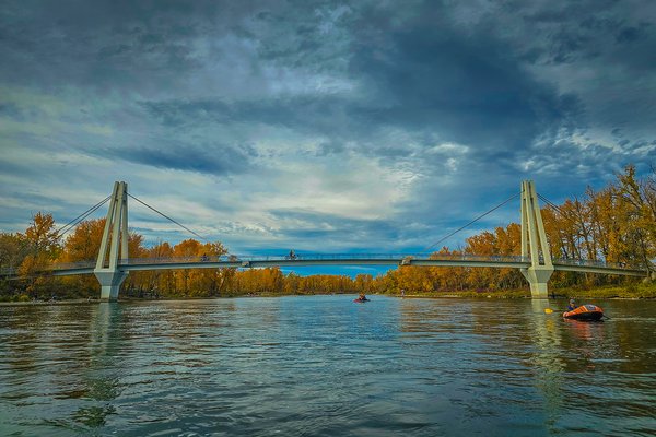 Bridging the gap, Ogden to Fish Creek Park, Bow River Float, 2024-10-14