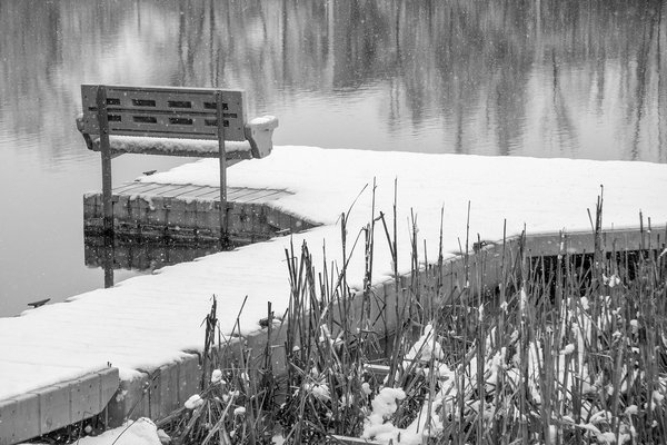 Benched for the season, Kinsmen Lake, Strathmore, Alberta, 2025-04-20