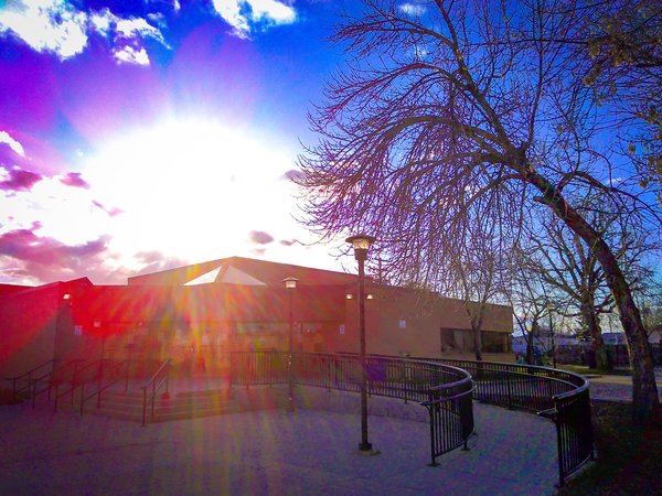 It's a blow-out, Provincial Building, Strathmore, AB, 2025-04-22