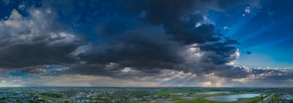 Full of sound and fury signifying nothing, Thomas Drive Looking East, Strathmore, AB, 2025-05-29