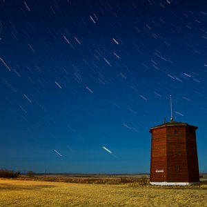 New Brigden Water Tower by Moonlight