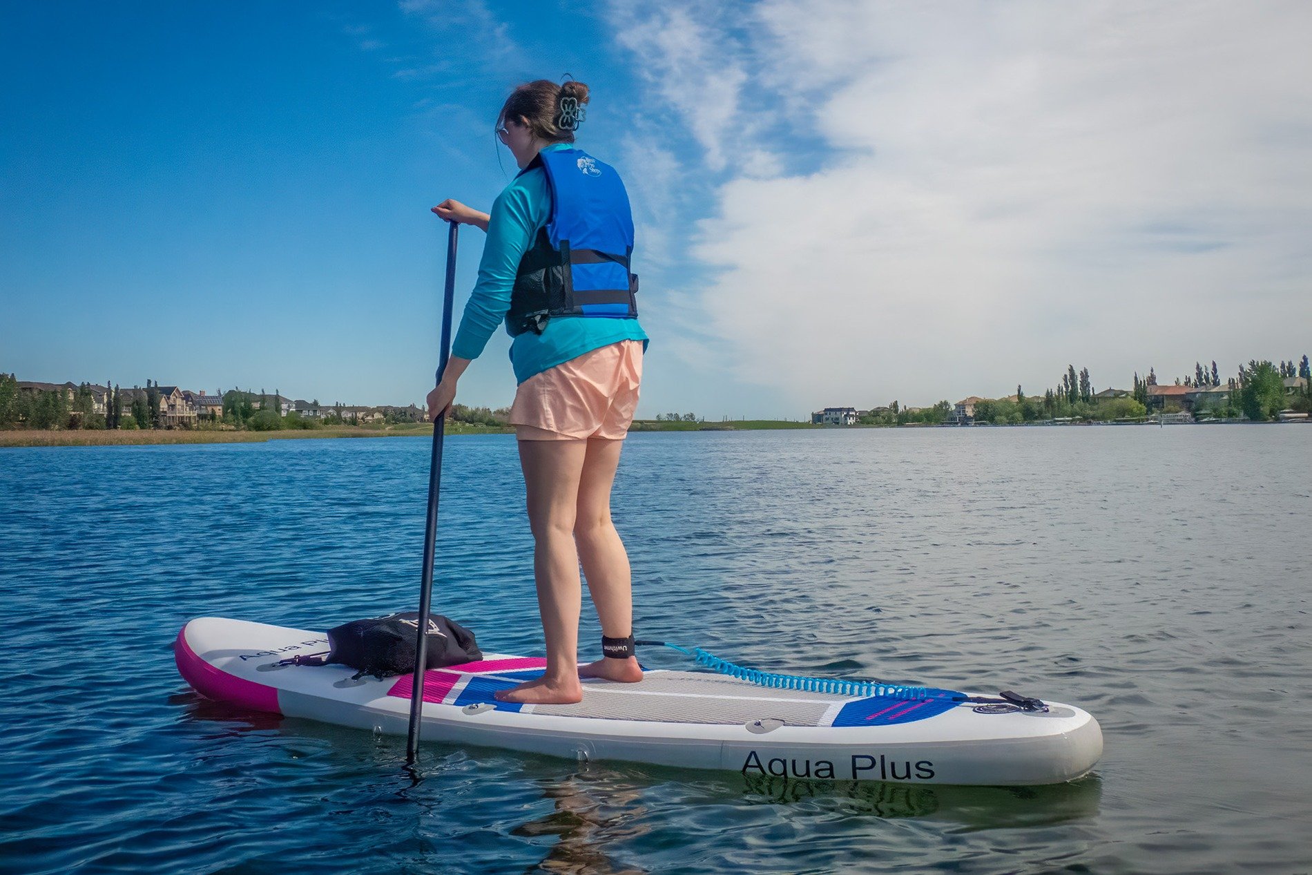 Standing paddle, Chestermere Lake, Chestermere, AB, 2026-06-06