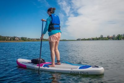Standing paddle, Chestermere Lake, Chestermere, AB, 2026-06-06