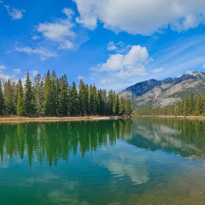 Walking along the Bow pathway 02, Banff, AB, 2026-05-01