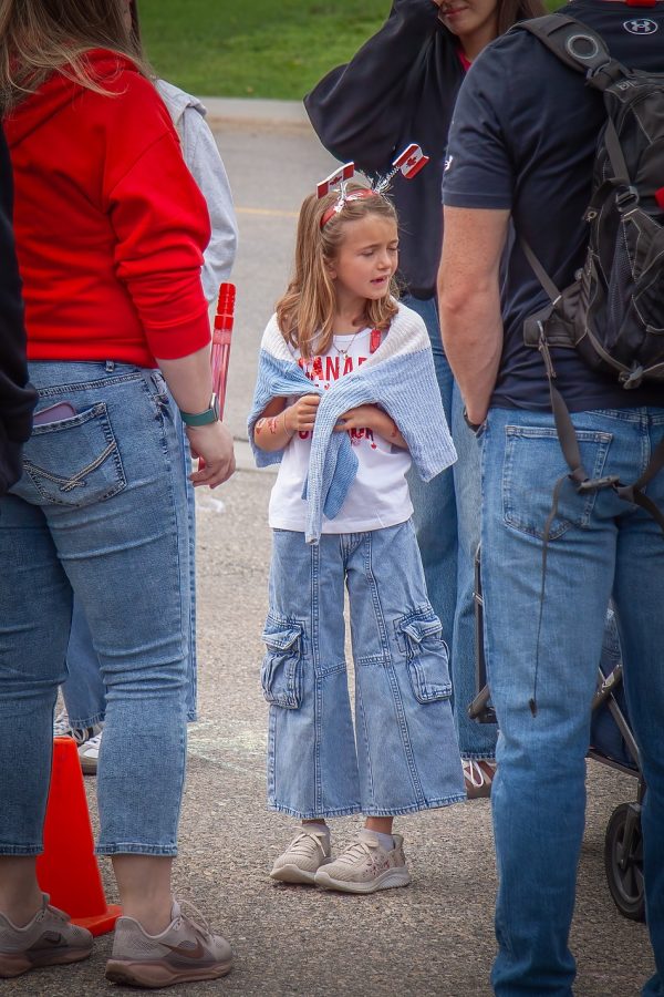 Little person in a big world, Canada Day, Kinsmen Park, Strathmore, AB, 2026-07-01