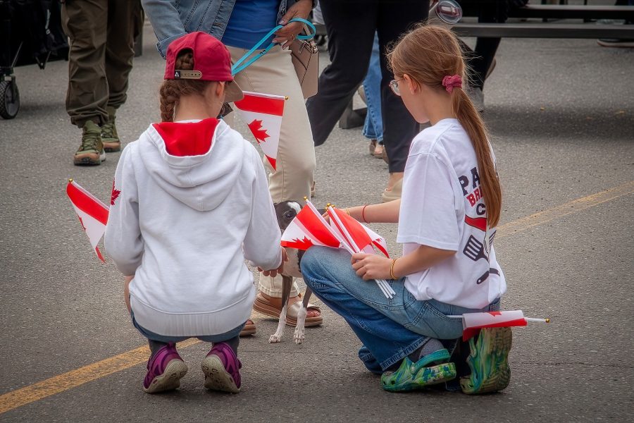 We brake for puppies, Canada Day, Kinsmen Park, Strathmore, AB, 2026-07-01